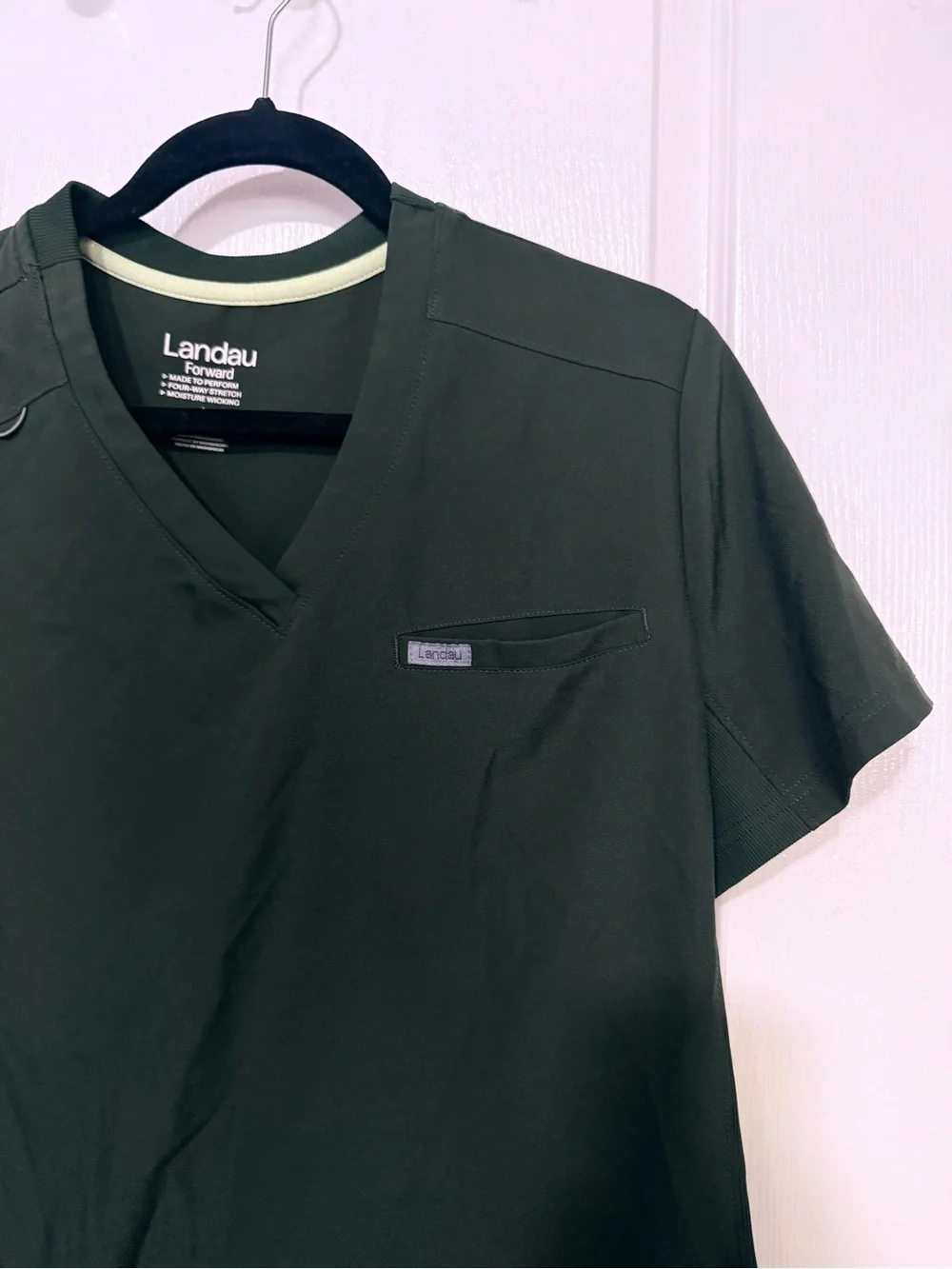 Landau Dark Green Jogger Scrub Pants with Utility Pockets